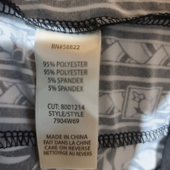 Max Studio Tropical Border Dress size Small - Picture 3 of 4